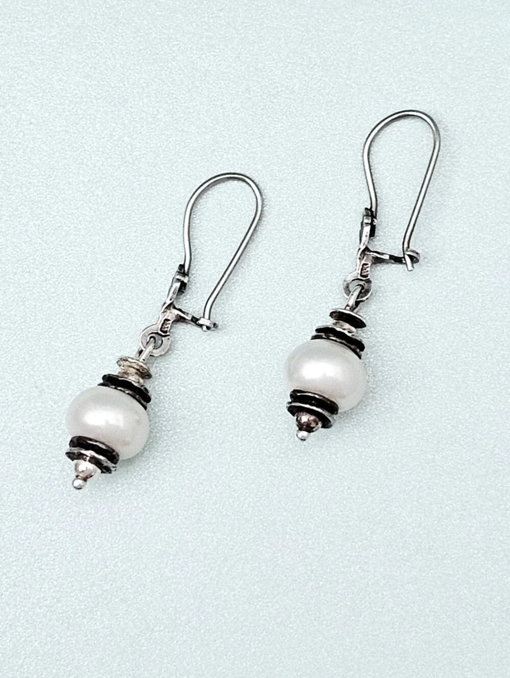 Silpada Sterling Silver Pearl 'Light The Way' Drop Earrings W0922